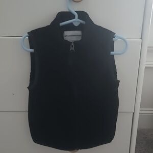 Black zip up vest